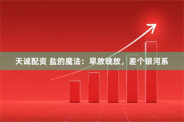 天诚配资 盐的魔法：早放晚放，差个银河系